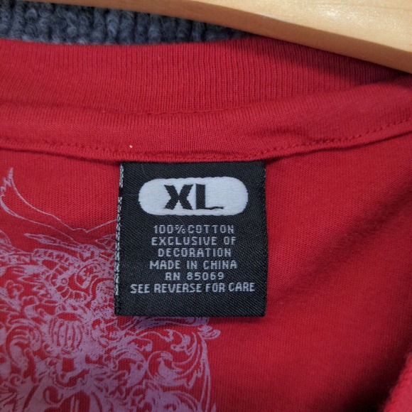 Authentic Tradition Men's Graphic Tee Red XL Short Sleeve Crew Neck Cotton - Picture 8 of 12